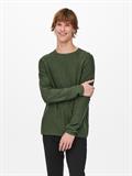 ONSDEXTOR 12 WASH RAGLAN KNIT olive night