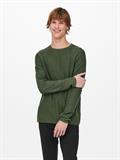 ONSDEXTOR 12 WASH RAGLAN KNIT olive night