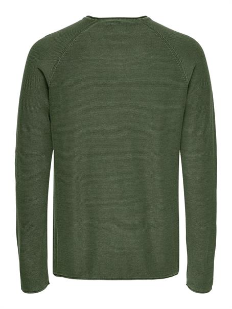 ONSDEXTOR 12 WASH RAGLAN KNIT olive night