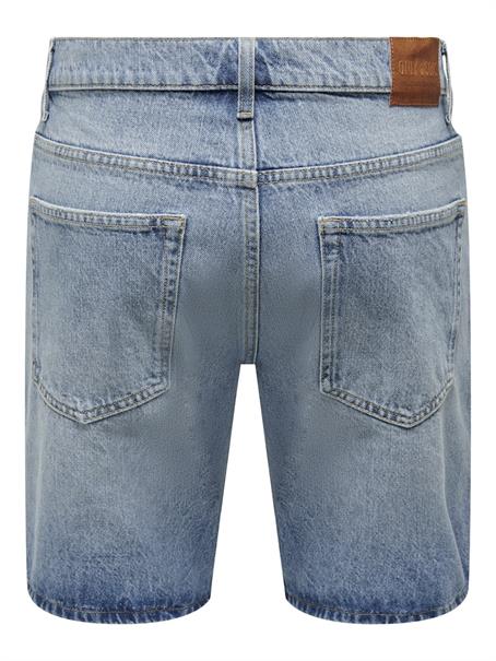 ONSEDGE LBD 6092 DOT DNM SHORTS light blue denim