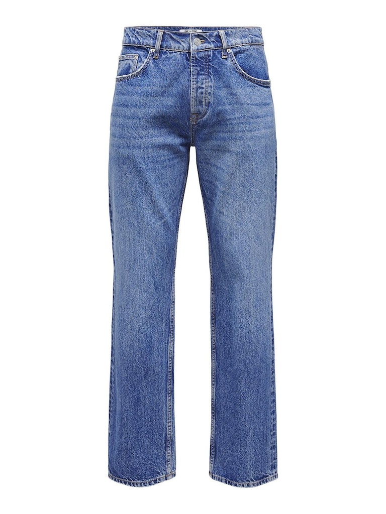 ONLY & SONS Regular-fit-Jeans "ONSEDGE STRAIGHT BROMO 0017 DOT DNM NOOS" günstig online kaufen