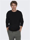 ONSERIC REG 12 STRUC CREW KNIT NOOS black