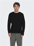 ONSERIC REG 12 STRUC CREW KNIT NOOS black