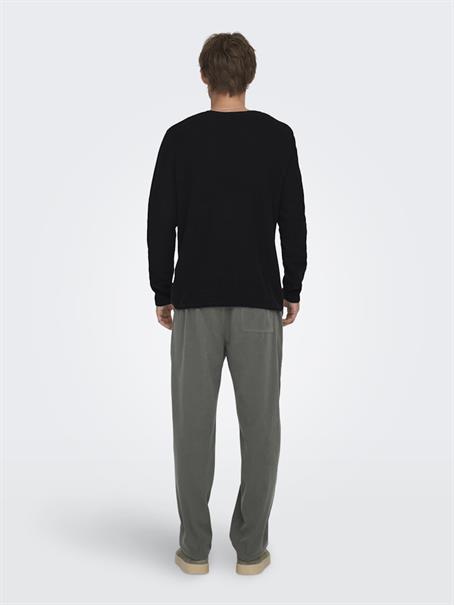 ONSERIC REG 12 STRUC CREW KNIT NOOS black