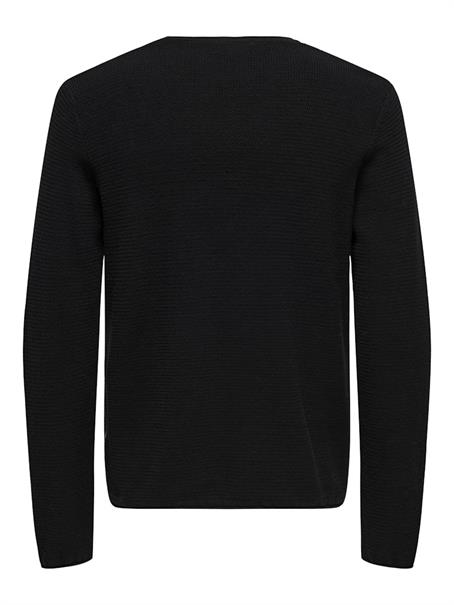 ONSERIC REG 12 STRUC CREW KNIT NOOS black