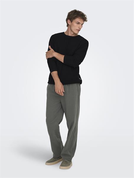 ONSERIC REG 12 STRUC CREW KNIT NOOS black