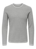 ONSERIC REG 12 STRUC CREW KNIT NOOS light grey melange