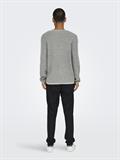 ONSERIC REG 12 STRUC CREW KNIT NOOS light grey melange