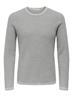 ONSERIC REG 12 STRUC CREW KNIT NOOS light grey melange