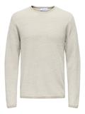 ONSERIC REG 12 STRUC CREW KNIT NOOS silver lining2