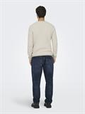 ONSERIC REG 12 STRUC CREW KNIT NOOS silver lining2