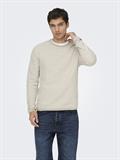 ONSERIC REG 12 STRUC CREW KNIT NOOS silver lining2