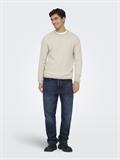 ONSERIC REG 12 STRUC CREW KNIT NOOS silver lining2