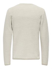 ONSERIC REG 12 STRUC CREW KNIT NOOS silver lining2