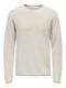 ONSERIC REG 12 STRUC CREW KNIT NOOS silver lining2