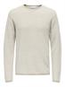 ONSERIC REG 12 STRUC CREW KNIT NOOS silver lining2