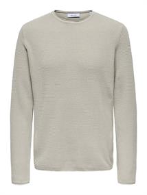ONSERIC REG 12 STRUC CREW KNIT NOOS silver lining