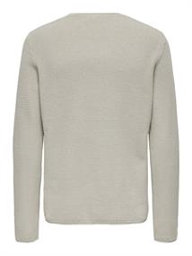 ONSERIC REG 12 STRUC CREW KNIT NOOS silver lining