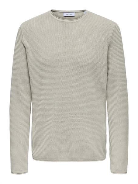 ONSERIC REG 12 STRUC CREW KNIT NOOS silver lining