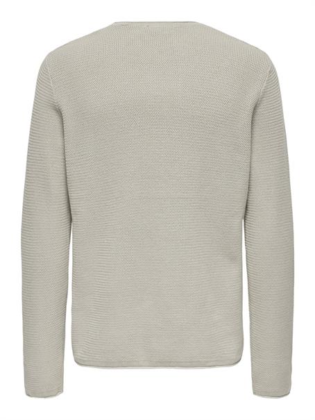 ONSERIC REG 12 STRUC CREW KNIT NOOS silver lining