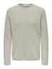 ONSERIC REG 12 STRUC CREW KNIT NOOS silver lining