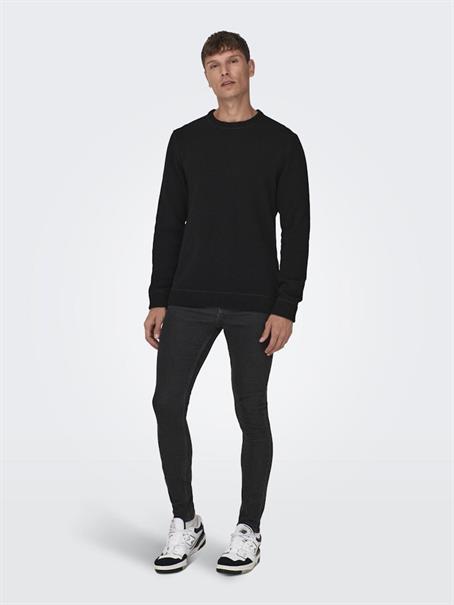 ONSESE LIFE REG 7 KNIT NOOS black