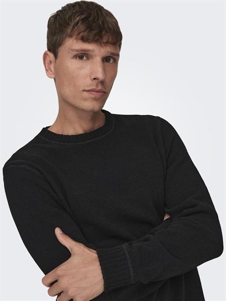 ONSESE LIFE REG 7 KNIT NOOS black