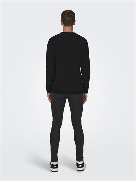 ONSESE LIFE REG 7 KNIT NOOS black