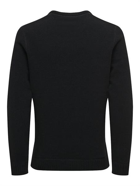 ONSESE LIFE REG 7 KNIT NOOS black