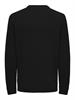 ONSETHAN LIFE REG 7 CREW KNIT NOOS black