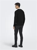 ONSETHAN LIFE REG 7 CREW KNIT NOOS black