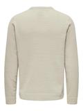 ONSETHAN LIFE REG 7 CREW KNIT silver lining