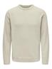 ONSETHAN LIFE REG 7 CREW KNIT silver lining