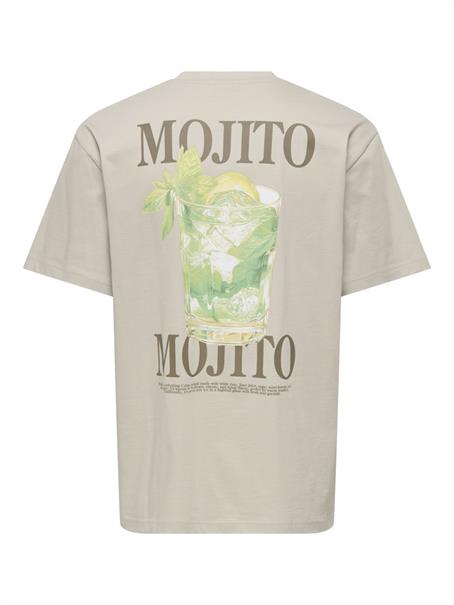 ONSFRED LIFE RLX SS PRINT TEE NOOS silver lining