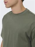 ONSFRED LIFE RLX SS TEE NOOS castor gray
