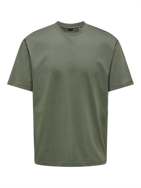 ONSFRED LIFE RLX SS TEE NOOS castor gray