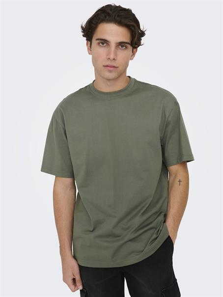 ONSFRED LIFE RLX SS TEE NOOS castor gray