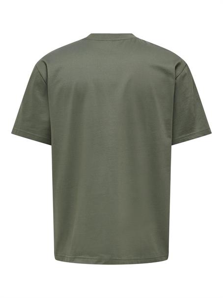 ONSFRED LIFE RLX SS TEE NOOS castor gray