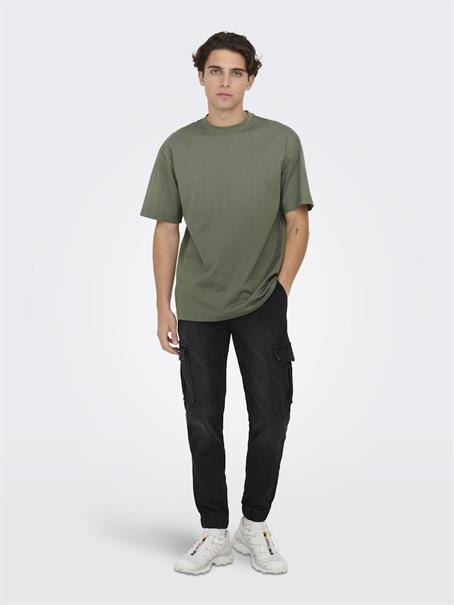 ONSFRED LIFE RLX SS TEE NOOS castor gray