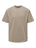 ONSFRED LIFE RLX SS TEE NOOS desert taupe