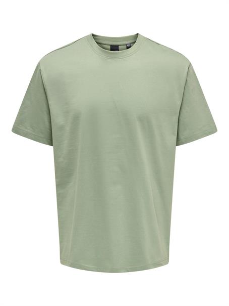 ONSFRED LIFE RLX SS TEE NOOS hedge green