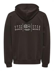 ONSGALLERY VTG HOODIE coffee bean