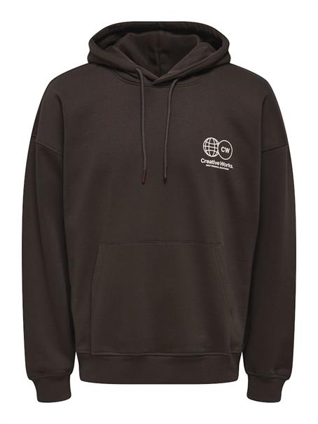 ONSGALLERY VTG HOODIE coffee bean