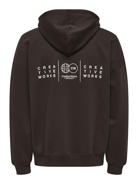 ONSGALLERY VTG HOODIE coffee bean