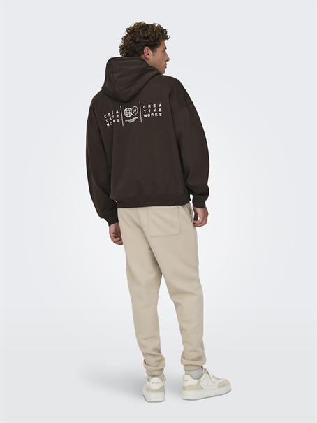 ONSGALLERY VTG HOODIE coffee bean