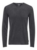 ONSGARSON 12 WASH CREW KNIT black