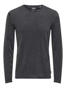 ONSGARSON 12 WASH CREW KNIT black