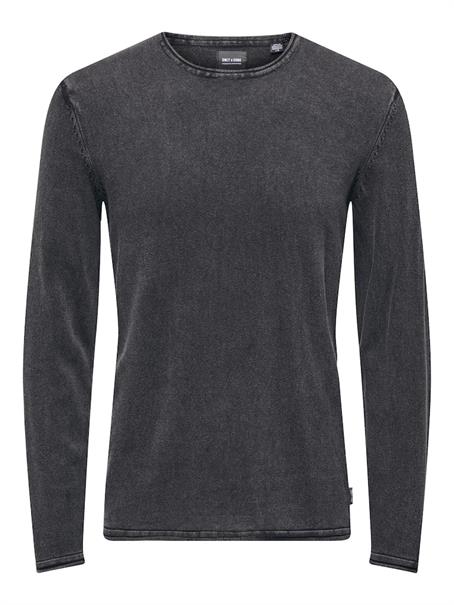 ONSGARSON 12 WASH CREW KNIT black