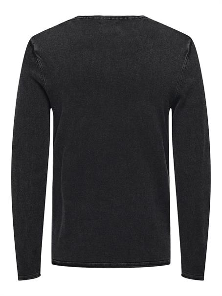 ONSGARSON 12 WASH CREW KNIT black