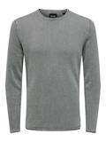ONSGARSON 12 WASH CREW KNIT castor gray